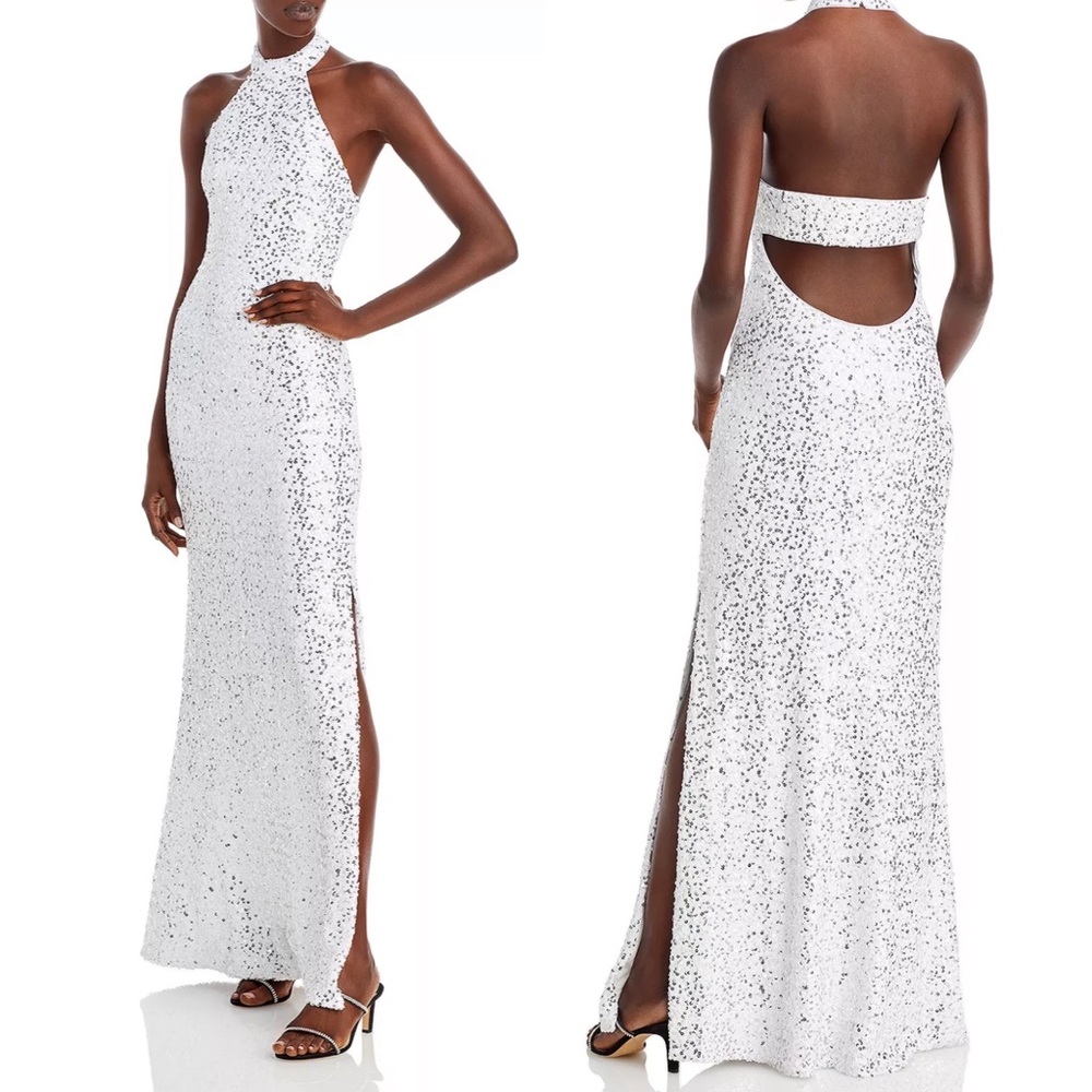 AQUA DRESS BLOOMINGDALES GOWN PROM